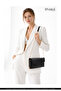Black Shk286 Faux Leather 4-Compartment Bag with Chain, Phone Holder and Shoulder Strap - 8