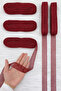 Burgundy Mesh Ribbon 2.5cm 10m, Bride, Groom, Bundle, Dowry, Engagement, Promise, Wedding, Gift, Party, Decoration