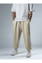 Pleated Beige Men's Jogger Pants Coc2854 - 3