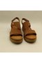 Exclusive Stable Tan Suede Platform Women's Sandals Real Leather Comfort - 7