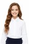 Girl's Shirt with Collar and Sleeve Decoration Detail Age 12532 - 2