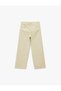 Cotton Pocket Detail Wide-Leg Trousers - 4