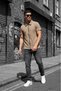 Qui Zipper Detailed Short Sleeve Textured Knitted Shirt Jacket (Polo Collar) - 3