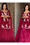 Rani Pink Crepe Silk Lehenga - HRT4774 | Rani Pink - 4