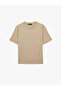 Regular Fit Short Sleeve Crew Neck Cotton Basic T-Shirt - 2