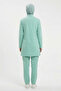 Bermuda Lycra Hijab Scrubs Doctor Nurse Uniform Set - 2