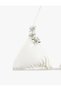Triangle Bikini Top with Stone Accessory Detail - 5