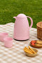 1 Liter Acrylic Soft Pink Tea Thermos, Keeps Hot for 12 Hours and Cold for 24 Hours - 3