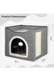 🐈 cat & Dog house for Indoor Cats, easy Folding , Fluffy Ball, Indoor Cat - 3