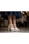 (Erbay) Women's Evening Dress Shoes with Thick Heels and Crossed Design - 4