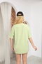 Red Embroidered Heart Detailed Oversize T-Shirt, Short Sleeve Cotton Fabric, Round Neck, Comfortable and Stylish Design - 3
