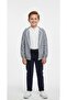 Limi̇ Men's Children's Soft Texture Summer Hooded Jacket Pants Muslin Shirt 3-Piece Set