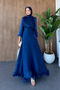 Çeman Evening Dress Cobalt Blue - 3