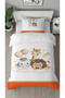 Teddy Bear, Elephant, Giraffe Patterned, Digital Printed, Special Design, Stylish Children's Duvet Cover Set Without Sheets