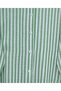 Striped Linen Shirt - Green - 2
