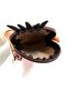Handmade Leather Keychain with One-Eyed Character Figure / Mini Zipper Wallet - 5