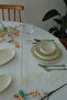 Leaf Laced Gardenia Linen Washable Stain Resistant 40X140 cm Runner - 3