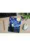 Van Gogh Starry Nights Patterned Rectangular Mouse Pad with Wrist Support - 2