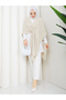 Women's Stone Knitwear Poncho - 5