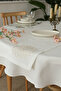 Floral Guipure Gardenia Linen Washable Stain Resistant 40X140 cm Runner