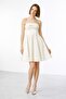 Pleated Skirt Strapless Dress 5096 - 2
