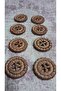 Ǝe Polyester Button 36 Size 22 mm 8 Pieces - 2
