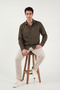 Cotton Regular Fit Classic Collar Long Sleeve 100% Linen Shirt Men's Shirt Cf26S1210000 - 6