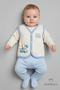 Baby Boy Vest Cotton Snap Fastener Diamond Jacquard Teddy Bear Printed Newborn Baby Vest Seasonal - 2
