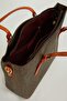 Brown Ethnic Patterned Women's Triple Bag Set Large Size Shoulder Bag - 5