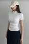 Merso Women's Short Sleeve Zippered White Fit Sports Blouse - 3