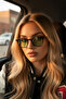 Kursane Alm Leopard Green Women's Sunglasses