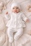 Newborn Baby Girl 10 Piece Lux Hospital Release Blanket with Fringe Detail (100% Cotton Fabric) - 3