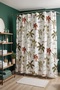 Bathroom Curtain, Ethnic Palm Patterned Shower Curtain, Bathtub Curtain 175X200Cm