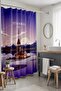 Bathroom Curtain, Purple Maiden's Tower Patterned Shower Curtain, Bathtub Curtain 175X200Cm - 2