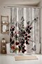 Bathroom Curtain, Red Fruit Garden Patterned Shower Curtain, Bathtub Curtain 175X200Cm - 3