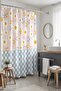 Bathroom Curtain, Daisy and Holly Patterned Shower Curtain, Bathtub Curtain 175X200Cm - 3