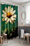 Bathroom Curtain, Lonely Daisy Patterned Shower Curtain, Bathtub Curtain 175X200Cm - 3