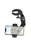 CH039 Adjustable Rear View Mirror Car Phone Holder – 360° Rotation – Black