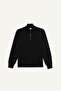 Oversiz Modal Sportsman Black Women's Sweatshirt D7126Ax/Bk81 - 7