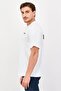 Men Crew Neck Brand Logo Short Sleeve T-Shirt, White - 2