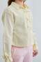 Striped Bow Detailed Girls' Crop Shirt - 8