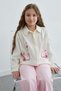 Floral Embroidered Muslin Fabric Girls' Shirt