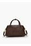 Textured Tote Bag with Zip Closure - 6