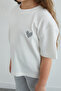 Striped Crew Neck Girls' 2-Piece Set - 4