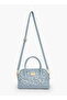 Floral Print Satchel Bag with Detachable Strap - 2