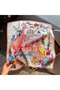 Women's Bandana Scarf 50X50 Square Scarf Rayon Italian Stitched Neck Scarf Hair Bandana - 2