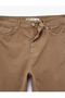 High Waist Pocketed Buttoned Cotton Straight Leg Denim Trousers - Mom Slim Jean - 6