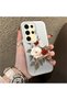 Samsung Galaxy A31 Compatible Luxury Rose Patterned High Quality Phone Case