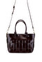 Women's Faux Leather Brown Shoulder Bag