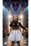Girl Child Rumi K-Pop Idol White Black Edition Stage Costume
